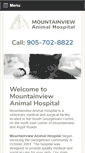 Mobile Screenshot of mountainviewanimalhospital.ca