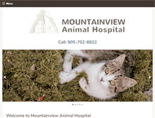 Tablet Screenshot of mountainviewanimalhospital.ca